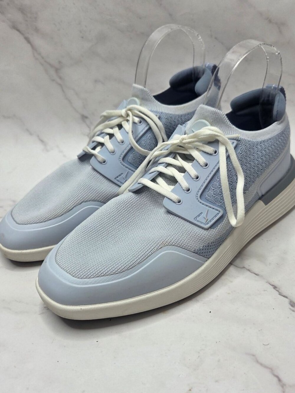Wolf & Sheperd SwiftKnit Derby Light Blue Shoes Lace-Up Sneakers Men's 8 (W10)